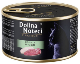 Dolina Noteci Premium Bogata w Gęsinę Mokra Karma dla kota op. 185g