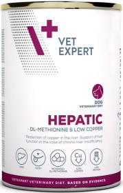 VetExpert Hepatic Adult Kurczak z Ryżem Mokra Karma dla psa op. 400g