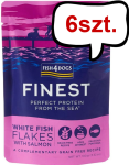 Fish4Dogs Finest White Fish Flakes with Salmon Mokra Karma dla psa op. 100g Pakiet 6szt.