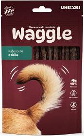 Uniszki Przysmak Waggle Kabanosiki z dzika dla psa op. 60g