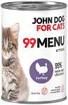 John Dog 99 Menu Kitten Turkey Mokra Karma dla kociąt op. 400g