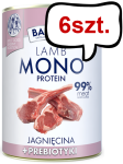Baltica Monoprotein Adult Jagnięcina z prebiotykami Mokra Karma dla psa op. 400g Pakiet 6szt.