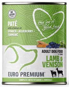 Euro Premium Pate Adult Lamb&Venison Mokra Karma dla psa op. 400g