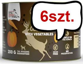 Syta Micha Chef Deer Mokra Karma dla psa op. 200g Pakiet 6szt.