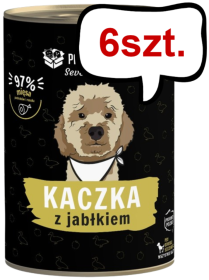 Paka Zwierzaka Seventh Heaven Kaczka z jabłkiem Mokra karma dla psa op. 400g Pakiet 6szt.