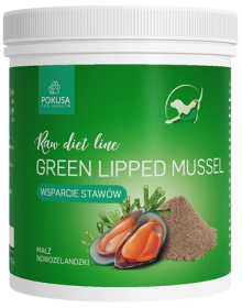 Pokusa RawDietLine Green Lipped Mussel (Małż Nowozelandzki) dla psa i kota op. 150g