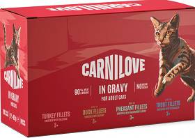Carnilove Adult Multipack Gravy Mokra Karma dla kota op. 12x85g