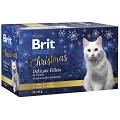 Brit Premium by Nature Adult Christmas Delicate Fillets in Gravy Mokra Karma dla kota op. 85g Pakiet 12szt.