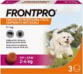 Frontpro Tabletka na kleszcze i pchły S 11.3mg dla psa o wadze 2kg-4kg op. 3szt.