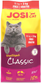 Josera Josicat Sterilised Classic Adult Sucha Karma dla kota op. 15kg+3kg GRATIS