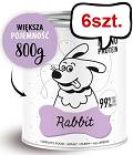 Paka Zwierzaka Pepe Królik Mokra karma dla psa op. 800g Pakiet 6szt.