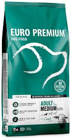 Euro Premium Adult Medium Lamb&Rice Sucha Karma dla psa op. 12kg