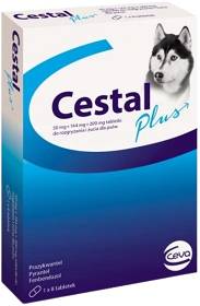 Cestal Plus Tabletki na robaki i pasożyty dla psa op. 8szt.