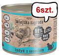 Wiejska Zagroda Adult Indyk z Łososiem Mokra Karma dla kota op. 200g Pakiet 6szt.