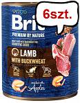 Brit Premium by Nature Lamb with Buckwheat Mokra Karma dla psa op. 800g Pakiet 6szt.