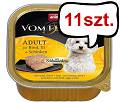 Animonda vom Feinsten DOG Adult wołowina z jajkiem i szynką Mokra Karma dla psa op. 150g Pakiet 11szt.