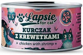 Łapsie for Cat Adult Kurczak z krewetkami Mokra karma dla kota. op. 80g
